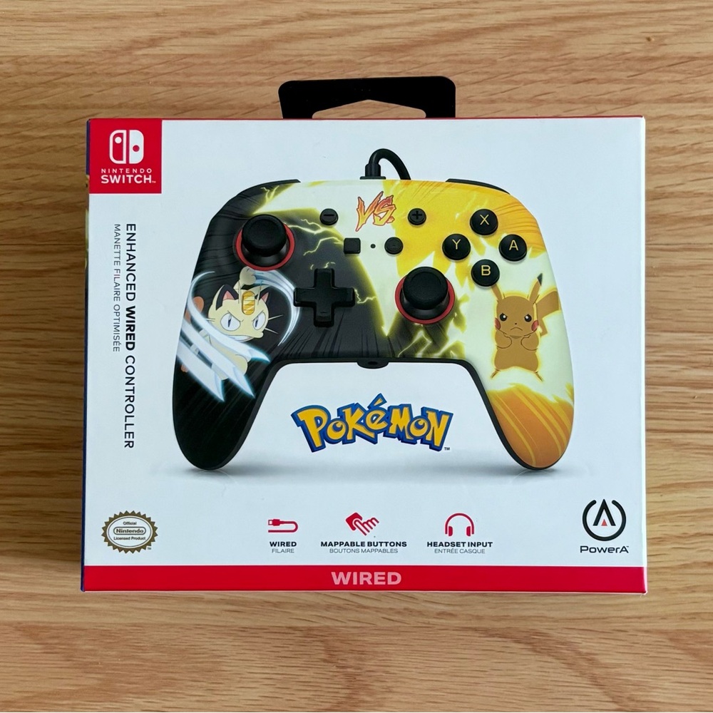 Wired Controller for Nintendo Switch - Pikachu Vs. Meowth